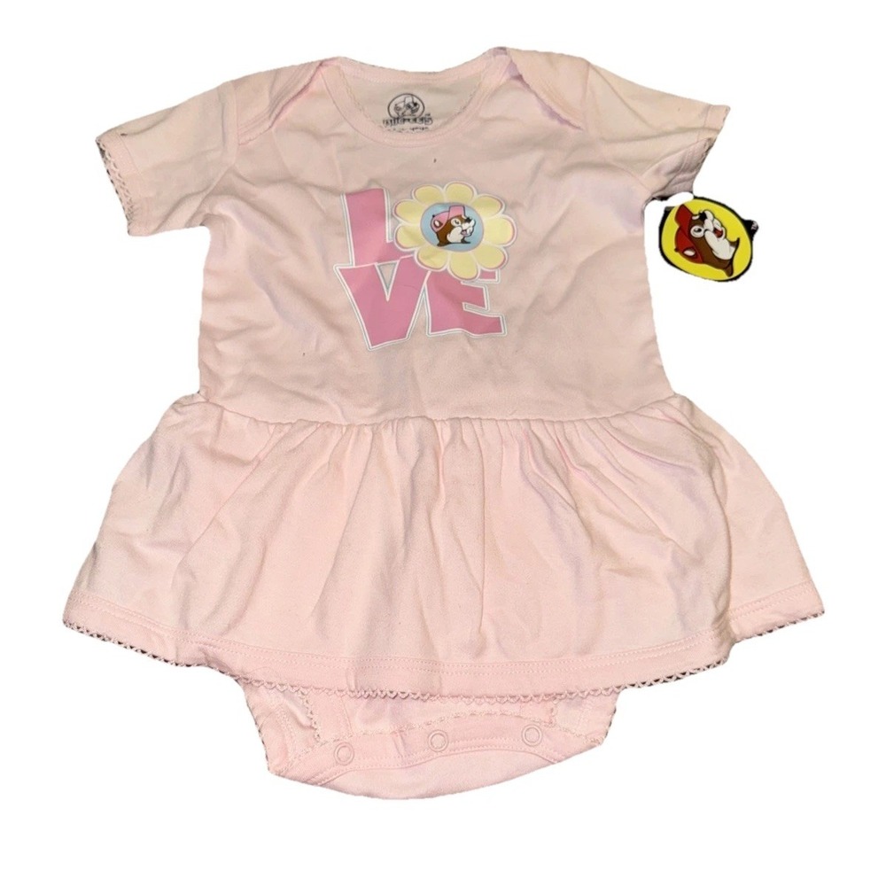 Buccee's Baby Girls Bodysuit‎ Dress Sz 12M 12 Months Pink New